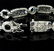 Diamond Blue Sapphire 18k White Gold Bracelet - 6