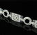 Diamond Blue Sapphire 18k White Gold Bracelet - 7