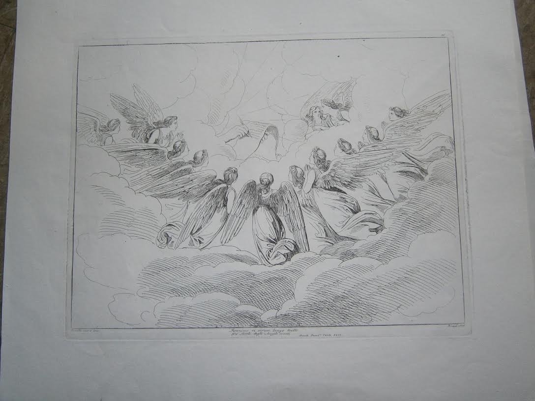 bartolomeo pinelli etching: Pinelli inv.e ince # 30 Roma 1826