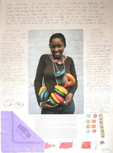 MIRALDA HAND SIGNED LITHOGRAPH "DONUTS": Antoni Miralda Lithograph with Collage - "DONUTS" - Hand Signed In Pencil By The Artist - Limited Edition of 75 - Numbered In Pencil "23/75" - Paper Size Appx 30" x 22" - Image Size Appx 30" x 22" - H