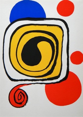 CALDER ORIGINAL LITHOGRAPH, 1971: Alexander Calder Original Lithograph, 1971 - Published In 1971 For Derriere Le Miroir (No - 190) - Sheet Size: 15 X 11 Inches - Unframed