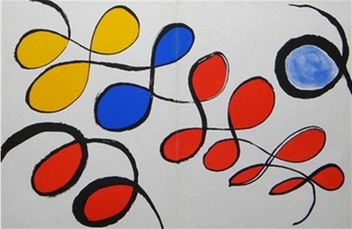 CALDER ORIGINAL LITHOGRAPH, 1971: Alexander Calder Original Lithograph, 1971 - Published In 1971 For Derriere Le Miroir (No - 190) - Sheet Size: 14 1/2 X 21 3/4 Inches - Unframed