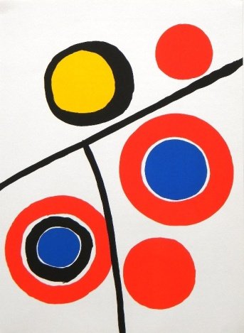 CALDER ORIGINAL LITHOGRAPH, 1973: Alexander Calder Original Lithograph, 1973 - Medium: Original Lithograph - Published In 1973 For Derriere Le Miroir No - 201 ("Calder - Retour Au Mobile") - Sheet Size: 15 X 11 Inches - Unframed