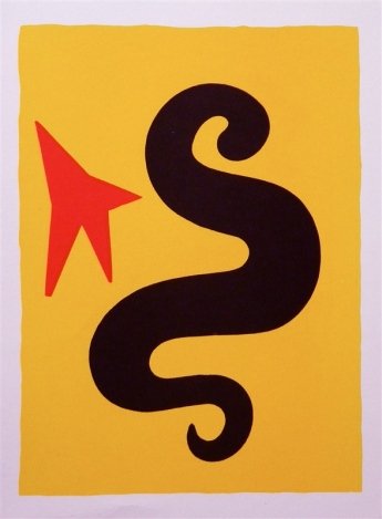 CALDER LITHOGRAPH, 1971: Alexander Calder Lithograph, 1971 - Published In 1971 For Derriere Le Miroir No - 195 - Sheet Size: 14 3/4 X 10 3/4 Inches - Unframed