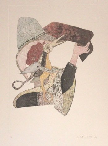 JONATHAN HAMMER HAND SIGNED ETCHING "KOVNO 12": Jonathan Hammer Etching - "Kovno 12" - Hand Signed In Pencil By The Artist - Limited Edition - Numbered In Pencil "P. T." Artist's Proof - Paper Size Appx 30" x 22" - Image Size Appx 22" x 14.75" - On