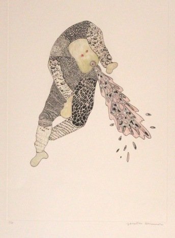 JONATHAN HAMMER HAND SIGNED ETCHING "KOVNO 6": Jonathan Hammer Etching - "Kovno 6" - Hand Signed In Pencil By The Artist - Limited Edition - Numbered In Pencil "7/35" - Paper Size Appx 30" x 22" - Image Size Appx 22" x 14.75" - On Heavy Wove Paper