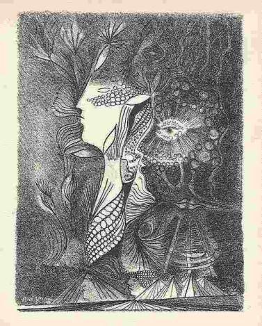 SERGE BRIGNONI ORIGINAL LITHOGRAPH: Serge Brignoni Original Lithograph - Printed In Paris By Mourlot And Published By Pierre À Feu And Maeght Editeur For The Marcel Duchamp / André Breton Project Surréalisme En 1947 - Issued In A Lim