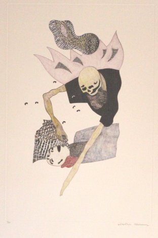 JONATHAN HAMMER HAND SIGNED ETCHING "KOVNO 8": Jonathan Hammer Etching - "Kovno 8" - Hand Signed In Pencil By The Artist - Limited Edition of 35- Numbered In Pencil "7/35" - Paper Size Appx 30" x 22" - Image Size Appx 22" x 14.75" - On Heavy Wove