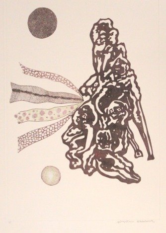 JONATHAN HAMMER HAND SIGNED ETCHING "KOVNO 5": Jonathan Hammer Etching - "Kovno 5" - Hand Signed In Pencil By The Artist - Limited Edition - Numbered In Pencil "P. T." Artist's Proof - Paper Size Appx 30" x 22" - Image Size Appx 22" x 14.75" - On