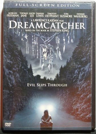 "DREAMCATCHER" DVD MOVIE - 2003: "DREAMCATCHER" DVD MOVIE - 2003 - CAST: MORGAN FREEMAN, DONNIE WAHLBERG, TOM SIZEMORE - RATED R - GENRE: HORROR