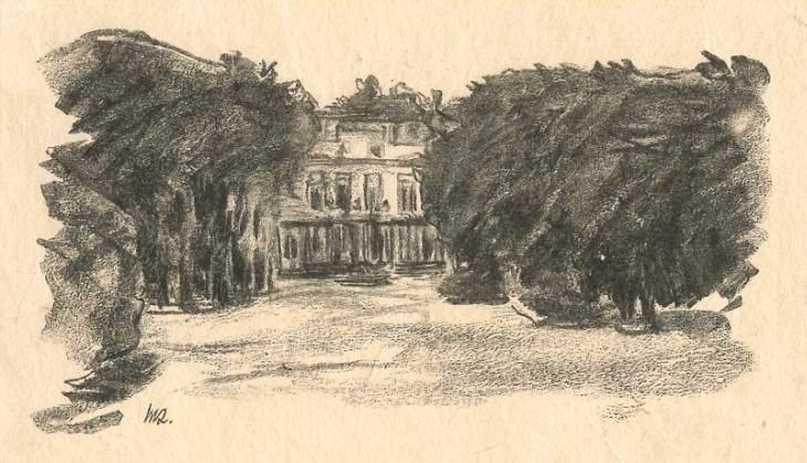 MAX LIEBERMANN WOODCUT: Max Liebermann Woodcut - Executed By Max Liebermann After The Chalk Drawing By Reinhold Hoberg And Published In Berlin By Bruno Cassirer For Kunst Und Kunstler - Beautifully Printed On Japon Paper (11