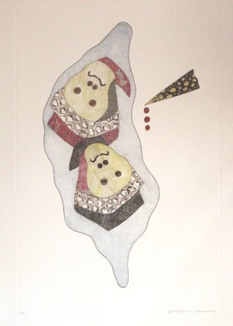 JONATHAN HAMMER HAND SIGNED ETCHING "KOVNO 1": Jonathan Hammer Etching - "Kovno 1" - Hand Signed In Pencil By The Artist - Limited Edition of 35- Numbered In Pencil "5/35" - Paper Size Appx 30" x 22" - Image Size Appx 22" x 14.75" - On Heavy Wove