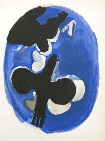 GEORGES BRAQUE LITHOGRAPH | OISEAUX - 1955: Georges Braque Lithograph | Oiseaux - One Of The Beautiful Compositions From George Braque's Intimate Sketchbooks (Carnets Intimes) - Braque Had Kept These Drawings Private, But Finally Consented To H