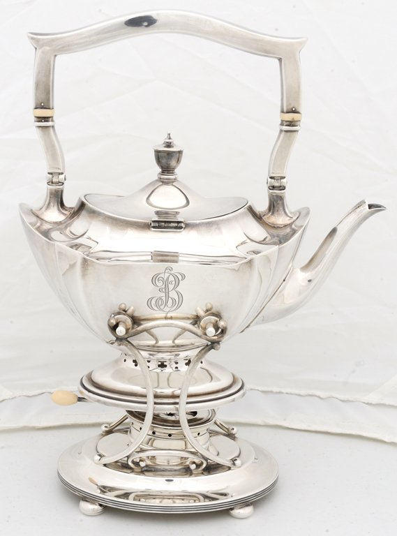 A SEVEN PIECE GORHAM STERLING "PLYMOUTH" SILVER COFFEE - 5