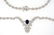 A LADY'S DESIGNER 14K WHITE GOLD SAPPHIRE & DIAMOND - 3