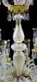 A BACCARAT STYLE EIGHTEEN-LIGHT CRYSTAL AND ENAMELED - 4