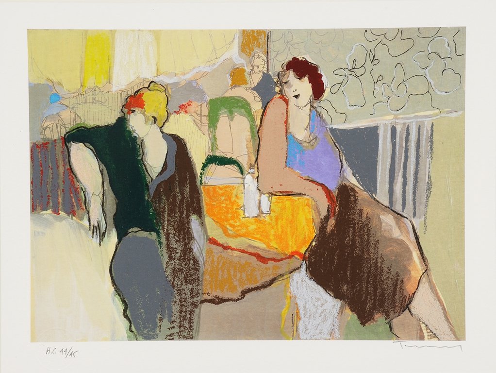 ITZCHAK TARKAY, (Israeli, born 1935), Untitled,: ITZCHAK TARKAY (Israeli, born 1935) Untitled Serigraph HC 44/50 Signed Lower right H 9 x W 12¾ inches.