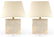 A PAIR OF SOUTHWEST STYLE TEXTURED LAMPS