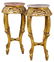 A PAIR OF FRENCH LOUIS XV STYLE GILTWOOD PEDESTAL