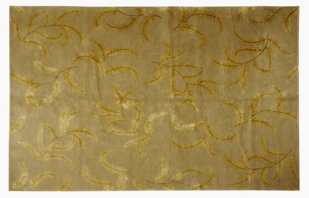 A CONTEMPORARY NEPALESE HAND WOVEN RUG: A CONTEMPORARY NEPALESE HAND WOVEN RUG Nepal, 20th Century Contemporary design. Silk and wool. 9ft 2in x 6ft