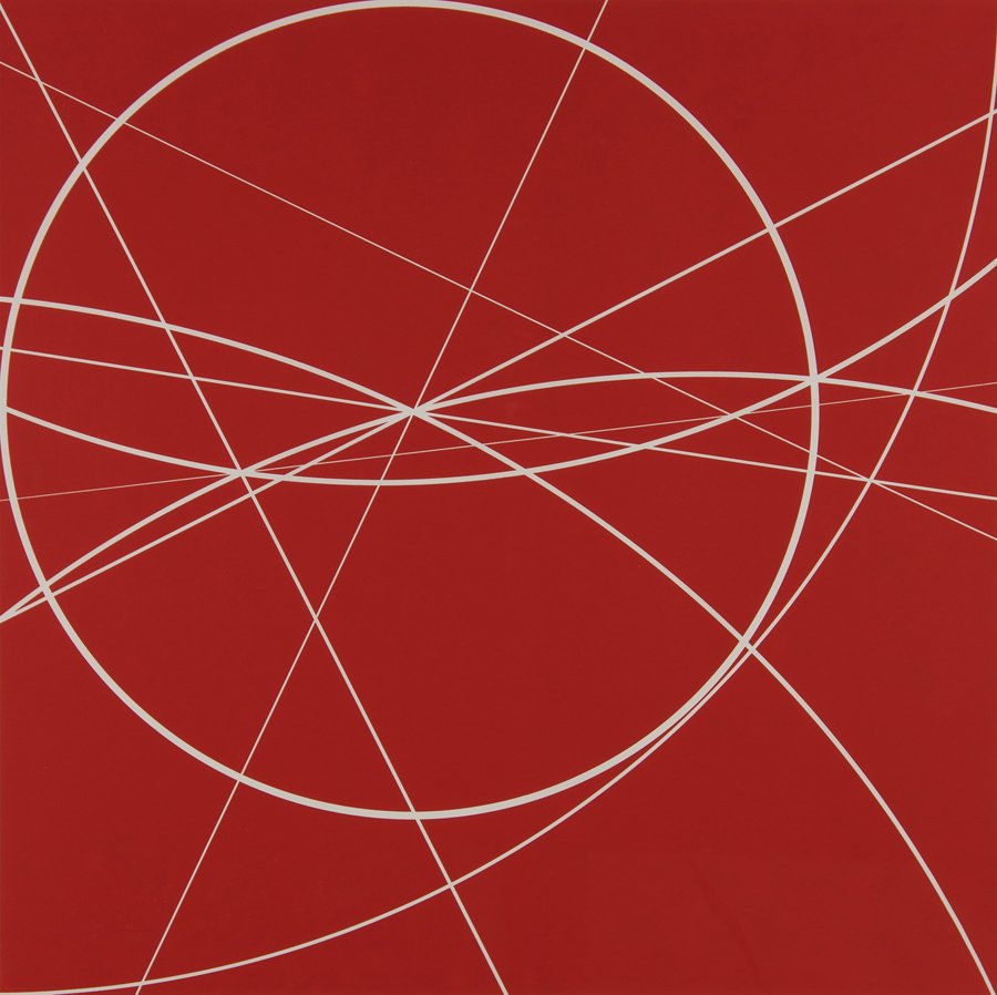 CLIFFORD SINGER, (American, born 1955), Red, 1980,: CLIFFORD SINGER (American, born 1955) Red, 1980 Silkscreen, ed. 14/30 Signed lower right H 34 x W 34 inches.