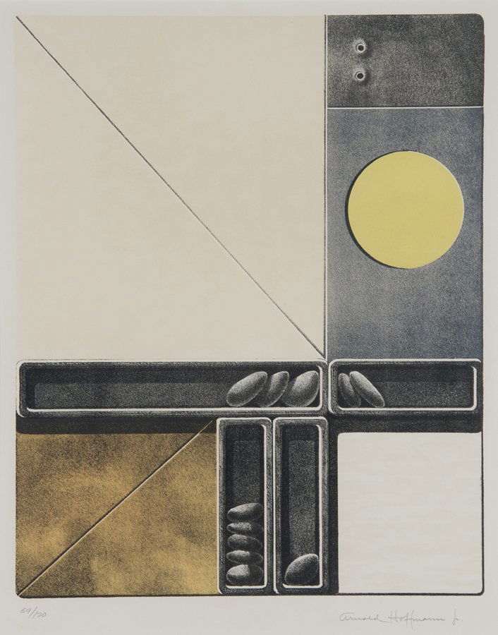 ARNOLD HOFFMAN, JR, (American, 1915-1991), Untitled,: ARNOLD HOFFMAN, JR (American, 1915-1991) Untitled Lithograph, ed. 59/120 Signed lower right H 17 x W 13 inches.