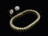 A DIAMOND BRACELET AND EARRINGS SET IN 14 KARAT GOLD - 2