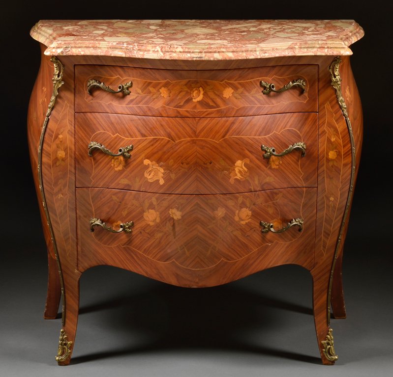 A 19TH CENTURY LOUIS XV STYLE KINGWOOD ORMOLU MOUNTED (1 of 7)