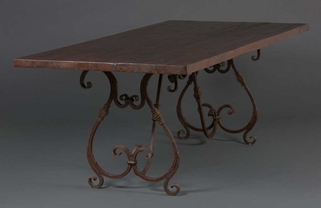 A DUTCH COLONIAL STYLE TEAKWOOD DINING TABLE (1 of 4)