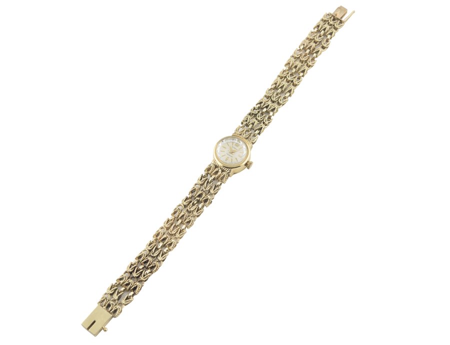 AN EMKA WATCH, 18K CASE AND 14K BRACELET (1 of 4)