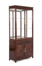 A CHINESE STYLE HARDWOOD VITRINE