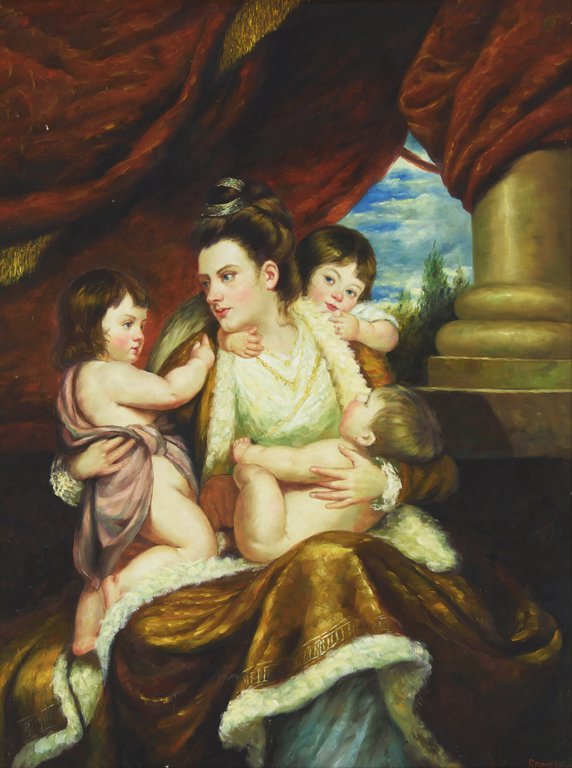 ARTIST UNKNOWN, (20th century), Mother with Children, (1 of 4)