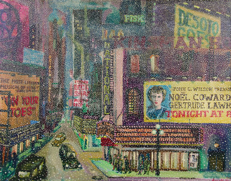 HARRY WALKER, (American, born 1947), Snowy Night, 1973, (1 of 4)