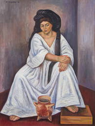 RAUL ANGUIANO, (Mexican, 1915-2006),Yalalteca con Vasij