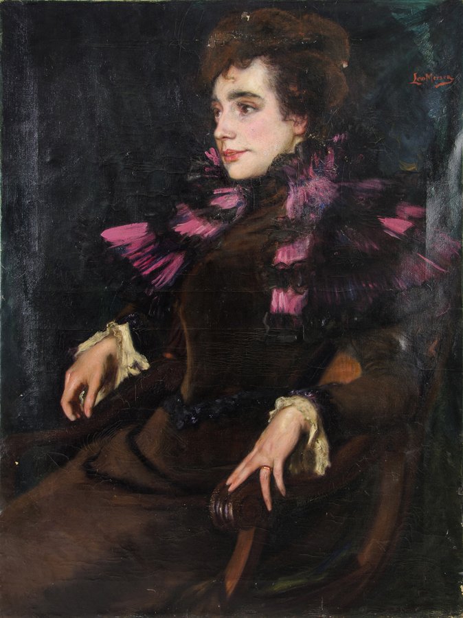 LEO MEESER, (German/Mexican, 19th century), Portrait of (1 of 3)