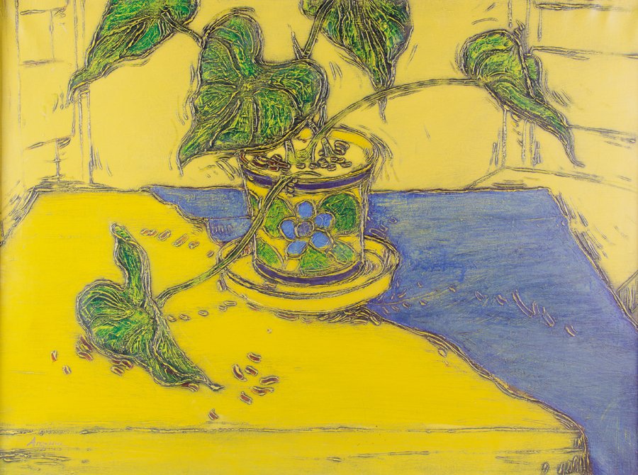 WILLIAM ANZALONE, (American, born 1935), Untitled, Oil (1 of 4)