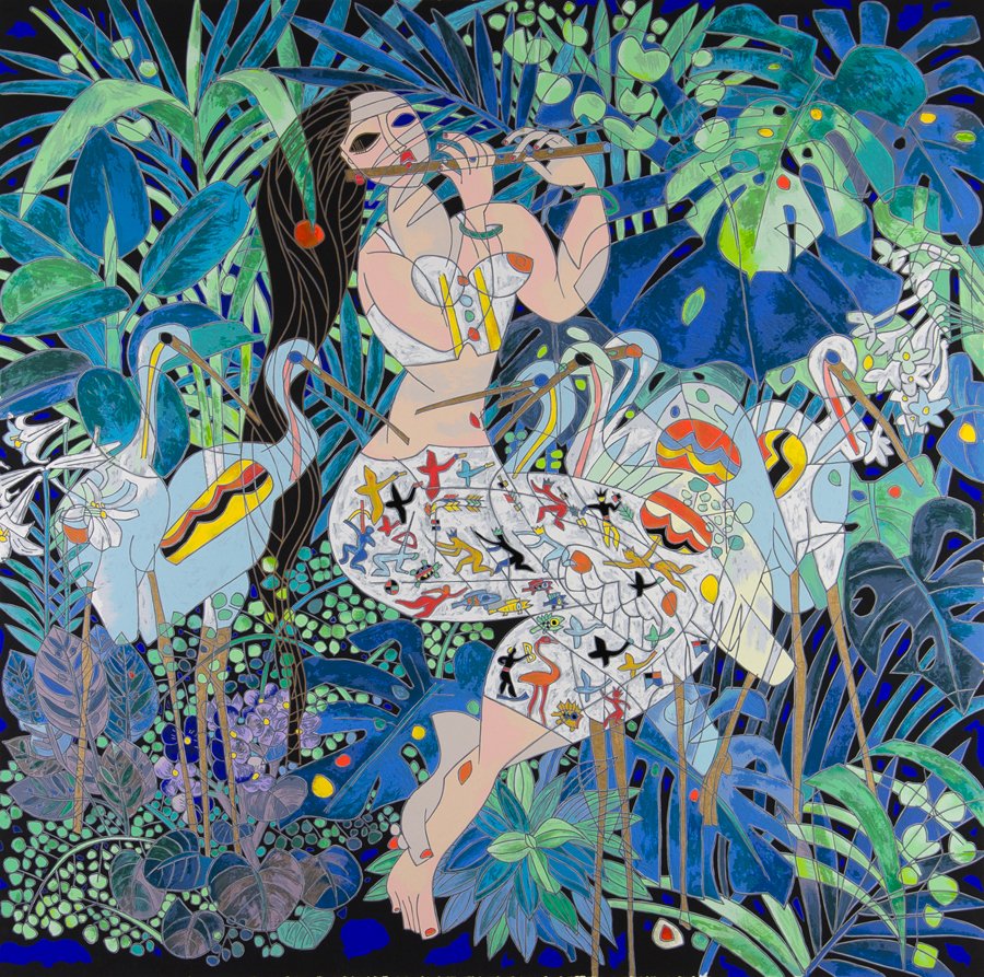 JIANG TIE FENG, (Chinese, born 1938), Emerald Forest, (1 of 5)