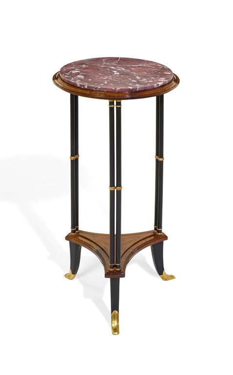 A 19TH CENTURY LOUIS XVI STYLE WALNUT AND EBONIZED (1 of 4)