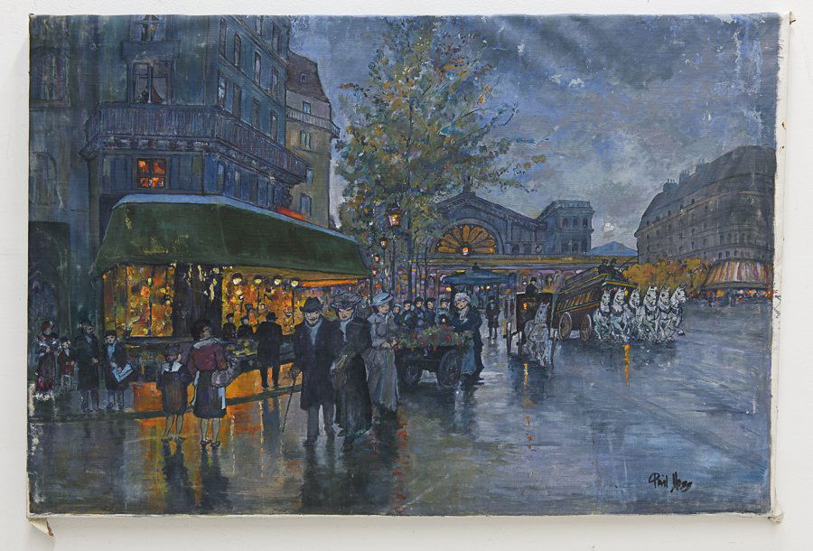 PHIL MOSS, (20th century), Ile de La Cite, Oil on (1 of 1)