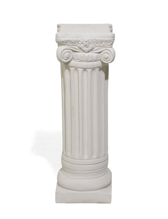 A SLIP CAST PLASTER COLUMN PEDESTAL (1 of 1)