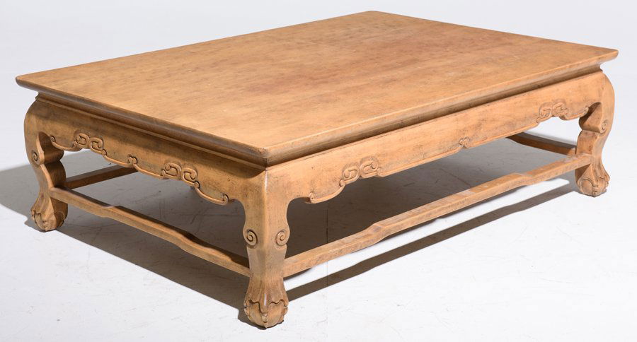 A LARGE MINTON SPIDELL CARVED LOW TABLE (1 of 1)