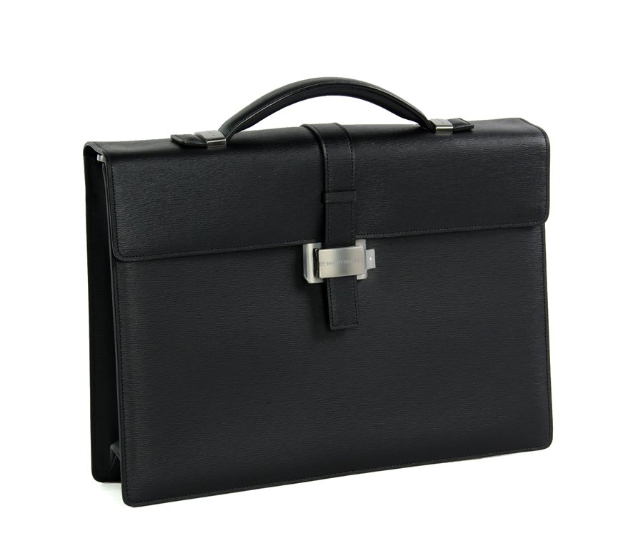 A MONT BLANC GENTLEMEN'S LEATHER BRIEFCASE (1 of 4)