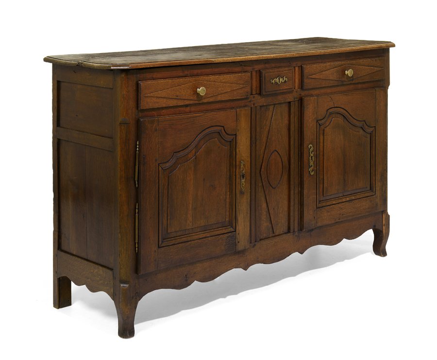 A FRENCH PROVINCIAL WALNUT SIDEBOARD (1 of 2)
