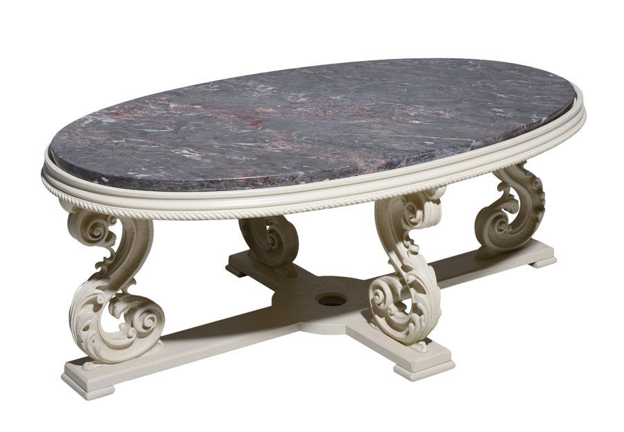 A MARBLE TOP LOW TABLE IN THE CONTINENTAL STYLE (1 of 1)