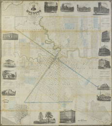 CITY OF HOUSTON, HARRIS CO., TEXAS, 1869, PUBLISHED