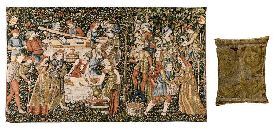A BELGIAN WOOL AND COTTON TAPESTRY (1 of 5)