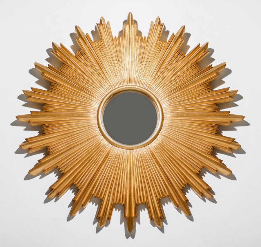 A MODERN DESIGN WALL MIRROR TOGETHER WITH A MIRROR (1 of 2)