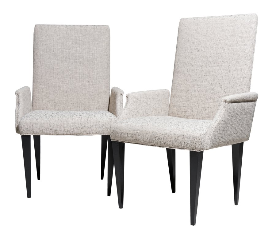 A PAIR OF MODERN DESIGN ARMCHAIRS (1 of 1)