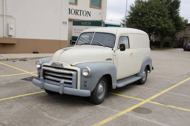 A 1948 GMC PANEL TRUCK