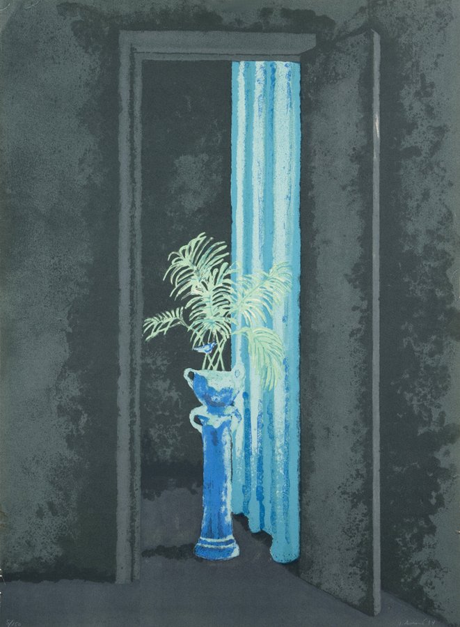 JUAN SORIANO, (Mexican, 1920-2006), Maceta, 1984,: JUAN SORIANO (Mexican, 1920-2006) Maceta, 1984 Lithograph, 5/150 Signed and numbered H 30 x W 22 inches Provenance: Property from the Collection of Michael McKee, Toronto, Ontario, Canada